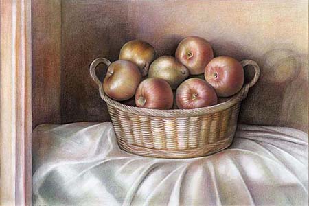 Winter Apples, giclee print. 13 3/8 x 20" (edition 75). Signed and numbered